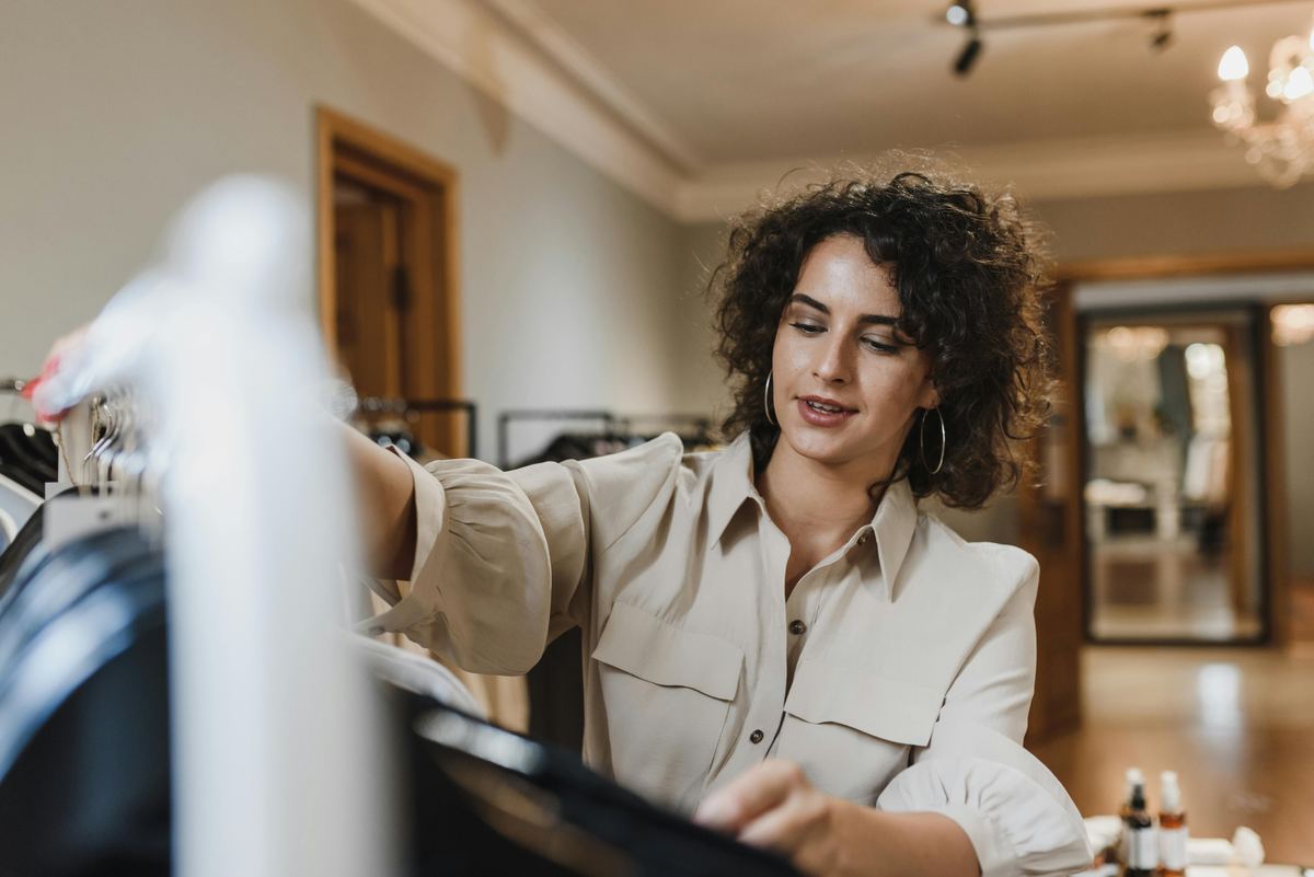 Small business owner reviewing Lendio small business loan options